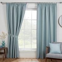 Eclipse 3 Pass Blackout Lined Thermal Tape Top Pencil Pleat Curtains Pair