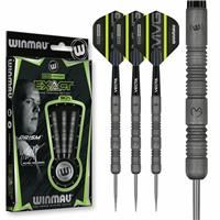 Winmau Darts Set - Michael Van Gerwen MvG Exact Steeltip Darts - Includes Darts Flights & Stems, Available in 21.5g, 23g, 24g & 25g, Professional 90% Tungsten Darts Set, 23g