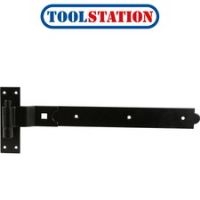 Hook & Band Black Cranked Hinge 450mm