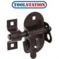 Oval Padlock Bolt Black