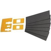 Perry Spare Intumescent Hinge Pads & Tubular Latch Pad 100mm (6 Pack) in Black