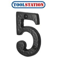 Old Hill Ironworks Door Numeral Number 5