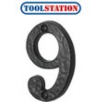 Old Hill Ironworks Door Numeral Number 9
