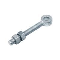 Perry No.165 Adjustable Gate Eyes to suit 12mm pin Bright Zinc Plated in Silver