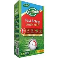 Gro-Sure Fast Acting Grass Lawn Seed, 50 m2, 1.5 kg