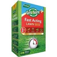 Westland Gro-Sure Gardening Fast Acting Grass Lawn Seed 80m2 2.4kg
