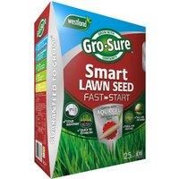 Gro-Sure Aqua Gel Coated Fast Start Smart Grass Lawn Seed, 25 m2, 1 kg - Blue