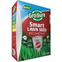 Gro-Sure Aqua Gel Coated Fast Start Smart Grass Lawn Seed, 25 m2, 1 kg - Blue