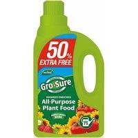 Gro-Sure Super Enriched All Purpose Plant Food 1L + 50% Extra FREE | 1.5L |