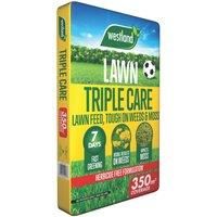Westland Herbicide Free Triple Care Lawn Feed, Tough On Weeds & Moss, 350qm Bag