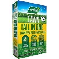 Aftercut All In One Lawn Feed, Weed & Moss Killer 80m2