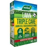 Westland Triple Care Lawn Feed, Tough on Weeds and Moss 80m2