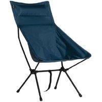 Vango Micro Steel Collapsible TALL Camping Chair with Storage Bag - Mykonos Blue