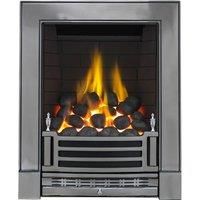 Focal Point Finsbury full depth Chrome effect Gas Fire