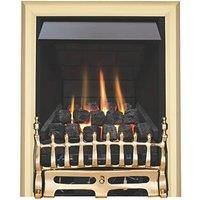 Focal Point Blenheim Brass Rotary Control Inset Gas Multiflue Fire (95952)