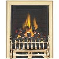 Focal Point Gas Fire Blenheim Brass Realistic Coal Effect Rotary Control 3.75 kW