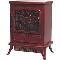 Focal Point ES2000 Electric Stove with Log Flame Effect - Burgundy