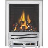 Focal Point Horizon Chrome Rotary Control Inset Gas Full Depth Fire 480 x 180 x 585mm (1056G)