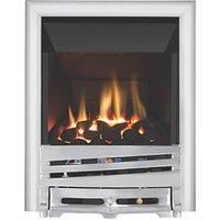 Focal Point Horizon Chrome Rotary Control Inset Gas High Efficiency Fire 500 x 125 x 585mm (8528G)