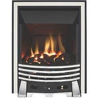 Focal Point Elysee Chrome Rotary Control Inset Gas High Efficiency Fire 500 x 125 x 585mm (3456G)