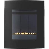 Focal Point Ebony Black Rotary Control Wall-Mounted Gas Flueless Fire 520 x 620mm (7925G)