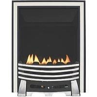 Focal Point Elysee Chrome Rotary Control Gas Inset Flueless Fire 497 x 620mm (9411H)