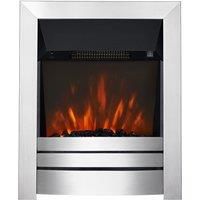 Focal Point Fires Lorient LED Inset Electric Fire - Brushed Steel