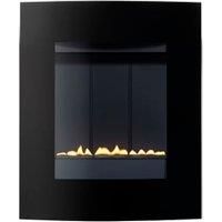 Focal Point Ebony Black Manual Control Wall mounted Gas fire