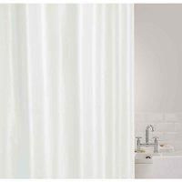 Showerdrape Showerplus Plain Polyester Shower Curtain - White