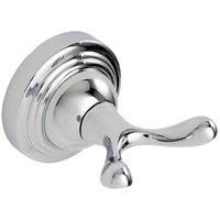 Showerdrape Wall Mounted Chrome Fidelity Double Bathroom Robe Hook