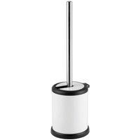 Stainless Steel White Toilet Brush Holder loo cleaning set bathroom lavatory