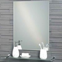 Showerdrape Fairmont Large Rectangular Bathroom Mirror Wall Mounted Bevelled Edge Frameless 70cm x 50cm