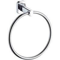 Hand Towel Rings Chrome Wall Mounted Screw Fix & Suction Bathroom Kitchen
