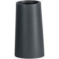 Grey Bathroom Accessory Set Soap Dish Dispenser Tumbler Toilet Brush Resin, Alto