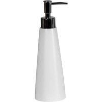 White Bathroom Accessory Set Soap Dish Dispenser Tumbler Toilet Brush Resin Alto