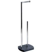 Showerdrape Octavia Toilet Roll And Spare Paper Holder - Grey