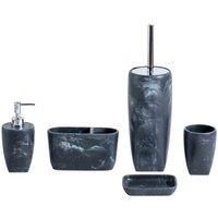 Showerdrape Octavia Grey Collection 5 Piece Bathroom Set