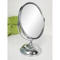 Eris Vanity 5x Magnification Table Mirror - Silver