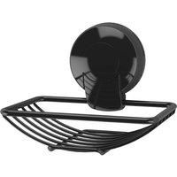 Suction Wall Mounted Bathroom Accessories Shower Storage Basket Holder Black