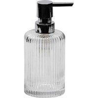Glass Bathroom Accessory Set Soap Dish Dispenser Tumbler Toothbrush Storage Jar