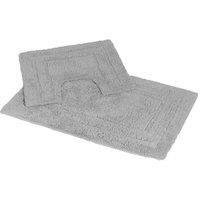 Showerdrape Pinnacle 2 Piece Cotton Bath Mat Set - Grey