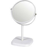 2x Magnification Double Sided Table Vanity Mirror Round Pedestal Shaving