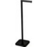 Capri Freestanding Toilet Roll Holder 2 in 1 Storage - Black