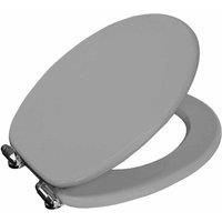 Soft Close Wooden Toilet Seat Bathroom Oval Wood WC Adjustable Hinges Norfolk