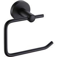 Matt Black Wall Mounted Bathroom Storage Accessory Set Stainless Steel Modernity