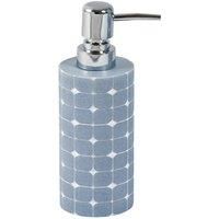 4 Piece Bathroom Accessories Set Resin Mosaic Blue Soap Dish Tumbler Dispenser