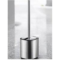 Toilet Brush & Holder Set Automatic Opening & Closing Powder Coated Black Steel