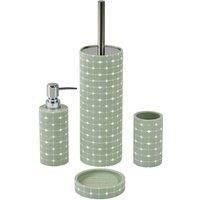 Showerdrape Mosaica Pistachio Set Of 4