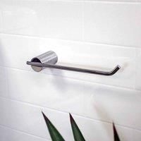 6 Pc Polished Steel Wall Mounted Bathroom Accessories Cylinder Fixings