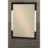 Showerdrape Hampstead 70 x 50cm Rectangular Bathroom Mirror with Black Frosted Frame
